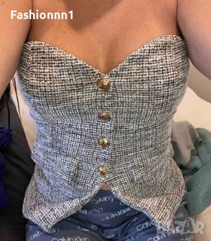 Шарен топ Shein, снимка 4 - Корсети, бюстиета, топове - 52516132