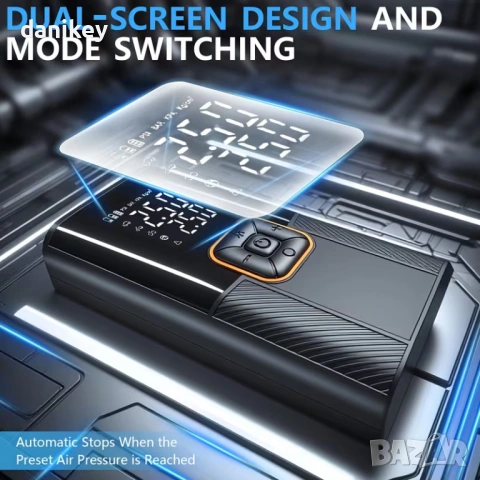 Мощна Безжична Помпа 150PSI – За Кола, Мотор, Падълборд и др., снимка 10 - Аксесоари и консумативи - 54152537