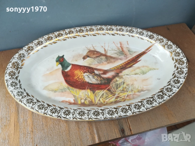 ГОЛЯМА ПОРЦЕЛАНОВА ЧИНИЯ С ФАЗАН 0909251142LCHERY, снимка 11 - Антикварни и старинни предмети - 51651529