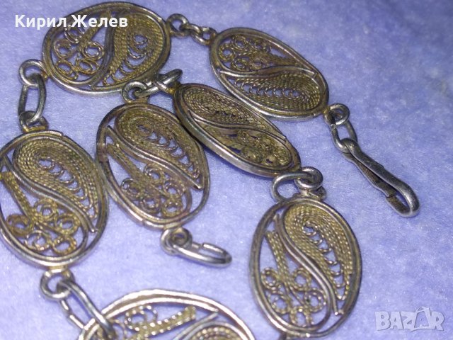 СТАРИННА ФИЛИГРАННА СРЕБЪРНА РЕТРО ГРИВНА ВИСОКА ПРОБА СРЕБРО РЪЧНА МАЙСТОРСКА ИЗРАБОТКА 39908, снимка 14 - Антикварни и старинни предмети - 42612194