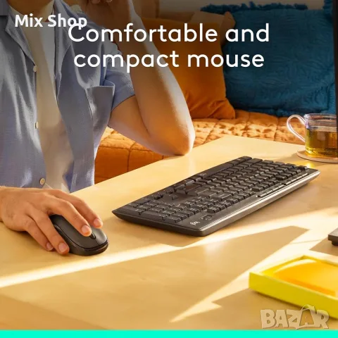 Нова Logitech MK295 Silent Wireless Mouse & Keyboard Combo, снимка 4 - Друга електроника - 55803539