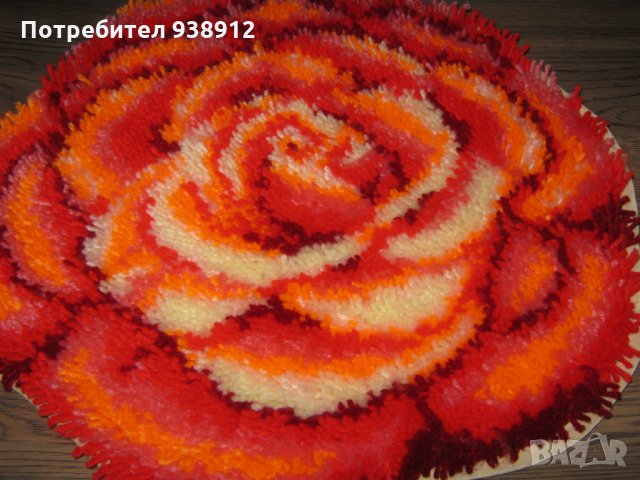 Фъкано килимче - ръчна изработка, снимка 3 - Килими - 31571414