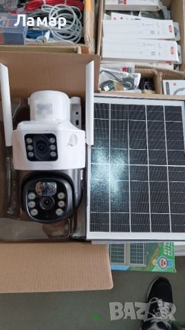 Двойна Соларна безжична водоустойчива камера WIFI 10MP LED осветяване, снимка 5 - IP камери - 51893159