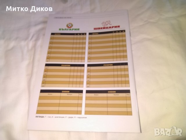 Футболна програмаBulgaria-Switzerland-26.03.2011 EURO 2012 , снимка 2 - Футбол - 33741553