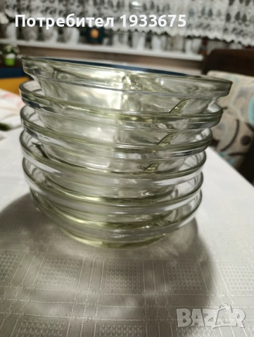 Комплект от шест броя Дебелостенни чинии  за ядки,разядки,сирена,салатки и т.н, снимка 3 - Чинии - 53965200