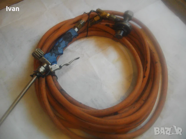 77см Немска газова горелка за покриви и хидроизолации пълен комплект с маркуч 5м и редуцир вентил, снимка 6 - Други инструменти - 51333293