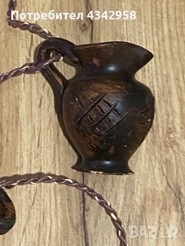 Винтажна стенна декорация с мини керамични съдове.1970-1980г., снимка 3 - Антикварни и старинни предмети - 54186245