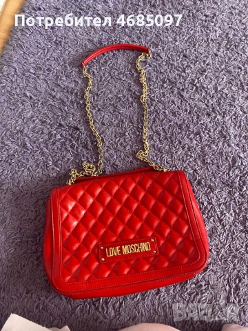 Оригинална чанта Love Moschino, снимка 2 - Чанти - 53152432