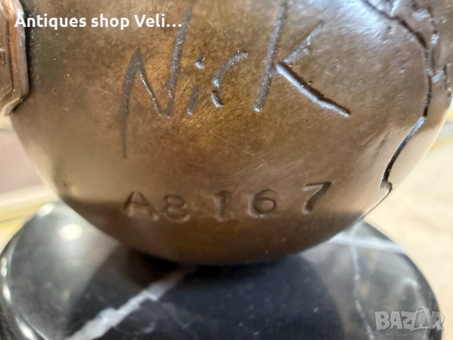 Авторска бронзова скулптура №8012 , снимка 6 - Антикварни и старинни предмети - 53947550