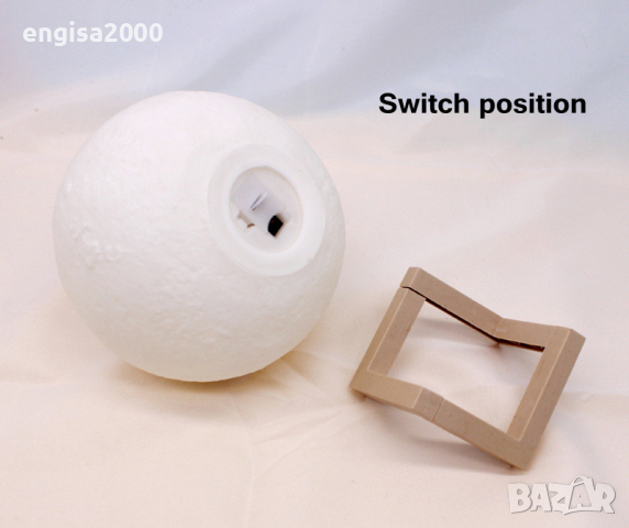 3D нощна лампа луна едноцветна, снимка 4 - Други - 36557910