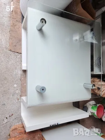 Холна маса с МДФ профил бял гланц и дебело стъкло!, снимка 3 - Маси - 48942764