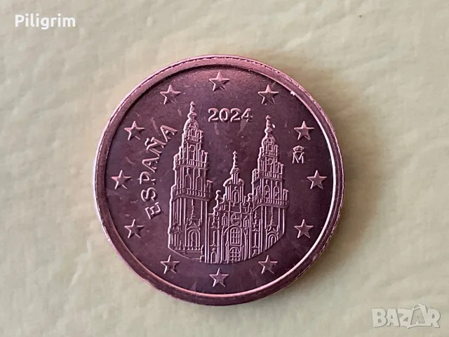 Испания 2 евроцента 2024 г.