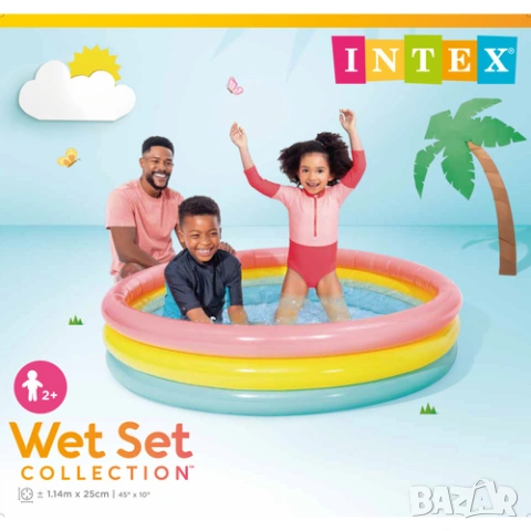 Детско басейнче 114х25см ИНТЕКС / Детски басейн за двор Intex, снимка 4 - Надуваеми играчки - 54347153