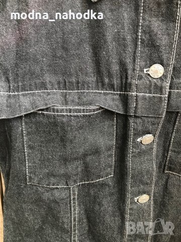 Дънково унисекс елече с къс ръкав и копчета, снимка 4 - Други - 37203817