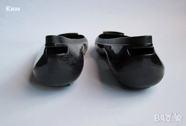 Versace Collection Medusa гумени балерини в черно, снимка 3 - Дамски ежедневни обувки - 37119196