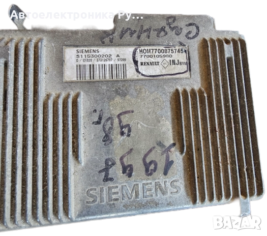 компютър RENAULT MEGANE SCENIC 1.6 SIEMENS S115300202 A, S115300202A, HOM,7700875745, 7700105980 