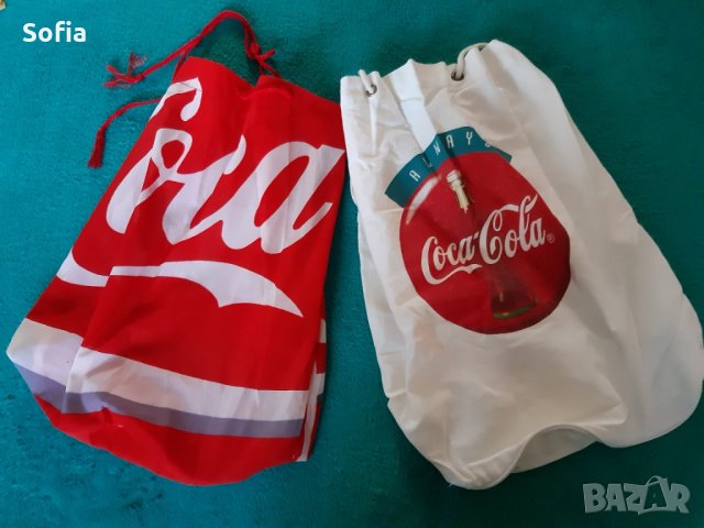 Кока Кола Колекции/ Coca-Cola/ 90-те : 2бр текстилни сакчета : Always Coca-Cola and COКЕ 