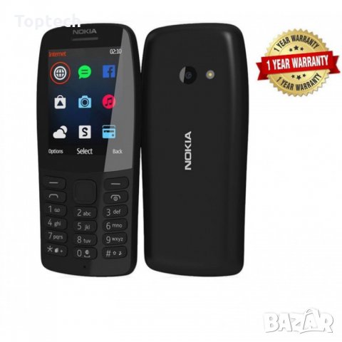 Мобилен телефон Nokia 210, Dual SIM, 2019, Black, снимка 2 - Nokia - 30170563