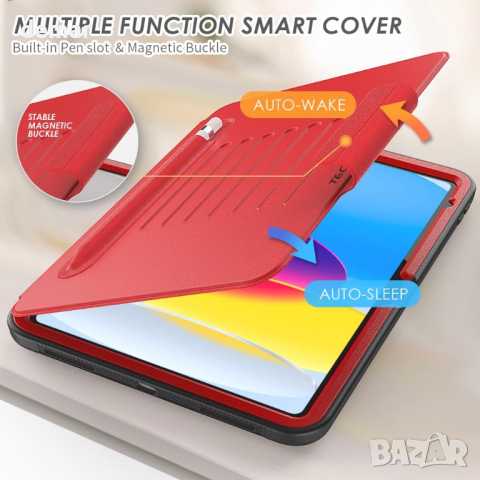 Калъф TECHGEAR Enduro за Apple iPad 10-то поколение 10,9" / iPad 10 2022 г., снимка 6 - Таблети - 44651698