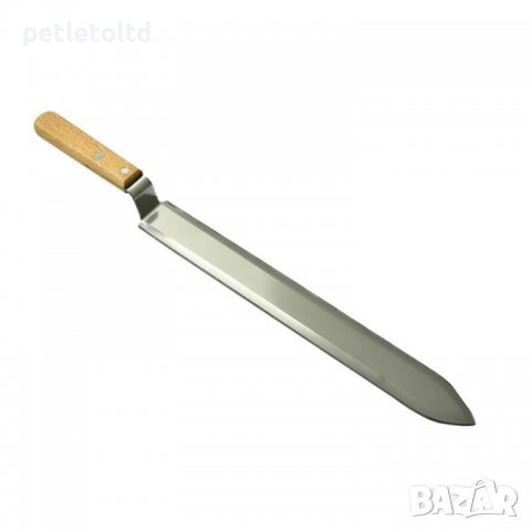 Нож за разпечатване гладък, с дървена дръжка , снимка 1 - За пчели - 36930346
