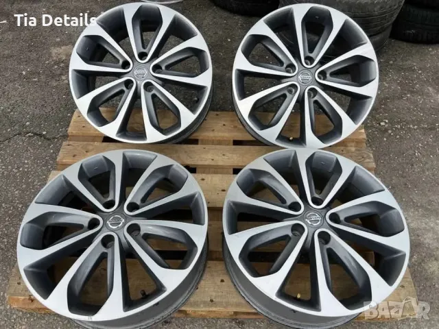 5x114.3 18 Джанти Nissan Qashqai Juke 5х114.3 Нисан Кашкай Джук ЕТ 40 J 6.5 Централен отвор 66.1, снимка 4 - Аксесоари и консумативи - 49641095