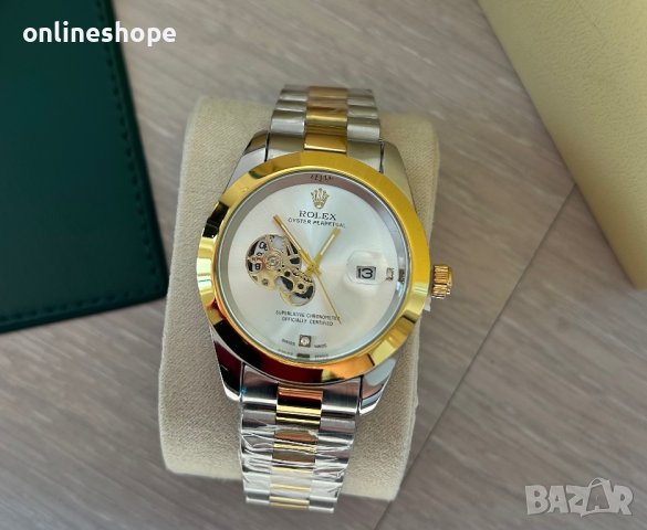 Rolex Oyster Perpetual Мъжки Часовник с луксозна кутия и карта, снимка 10 - Мъжки - 44351454