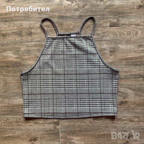 Потник H&M кариран сив, снимка 2 - Потници - 33723899