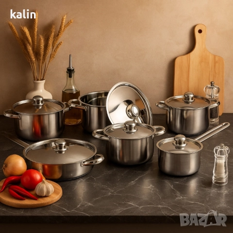 Професионален комплект тенджери Zeiplteir - 12 части