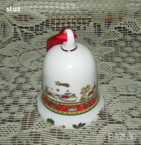 Порцеланови звънчета, камбанки, с коледни мотиви, нови, снимка 3 - Декорация за дома - 52589448