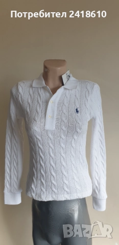 POLO Ralph Lauren Cable Pima Cotton  Size S  НОВО!  ОРИГИНАЛ! Дамски Пуловер!, снимка 8 - Блузи с дълъг ръкав и пуловери - 52547431