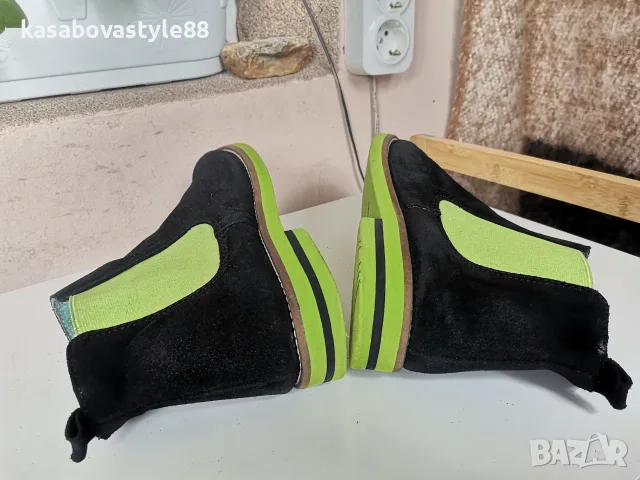 Дамски боти Естествен велур 39н., снимка 7 - Дамски боти - 56529815
