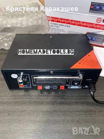 Мини стерео усилвател SN-777BT Bluetooth USB, снимка 5 - Ресийвъри, усилватели, смесителни пултове - 48419638