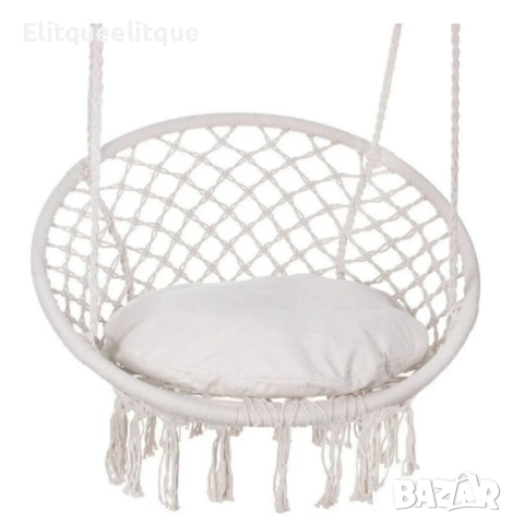 Висяща градинска люлка с възглавница, снимка 7 - Градински мебели, декорация  - 52279438