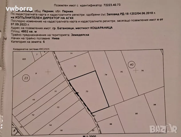 Оградена земеделска земя 4.8дка