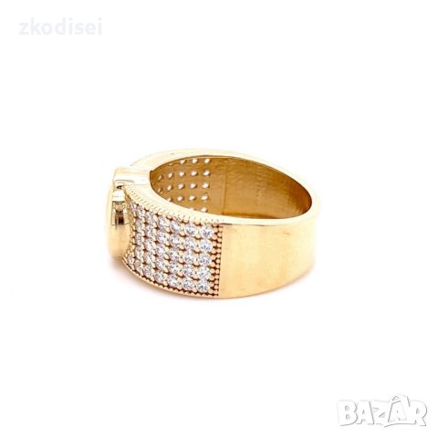 Златен дамски пръстен 7,71гр. размер:56 14кр. проба:585 модел:21888-1, снимка 3 - Пръстени - 44202608