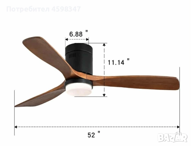 Таванен вентилатор, снимка 1