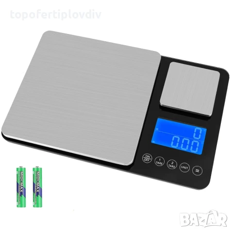 Кухненска везна Kitchen Scales with Dual Platform, 15 kg/1 g & 500 g/0.01 g