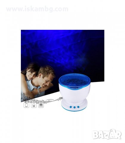 LED ПРОЕКТОР С ТОН КОЛОНА - OCEAN WAVE - код 0285, снимка 6 - Слушалки и портативни колонки - 34087415