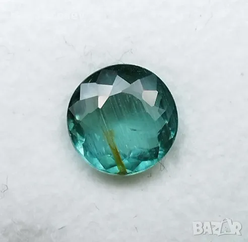 Рядък син Параиба турмалин с кръгла форма - 1.29кт.! Сертифициран! Нов!, снимка 6 - Други - 47167949