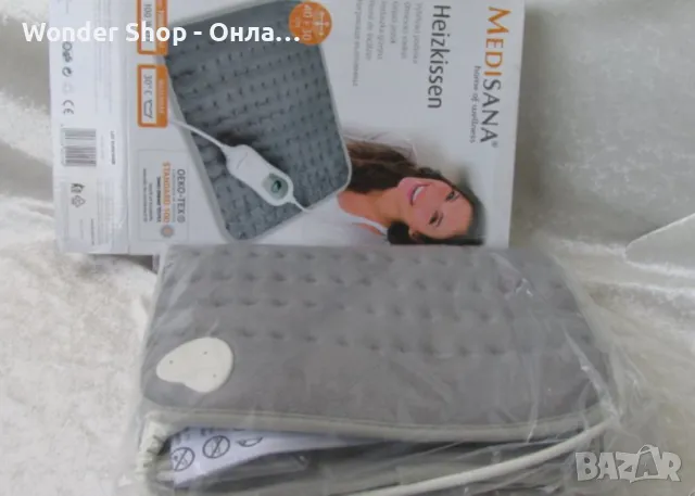 Пухкава и мека отоплителна възглавница 40 x 30 см, Medisana – Уют и комфорт за вашия дом, снимка 3 - Други стоки за дома - 49299344