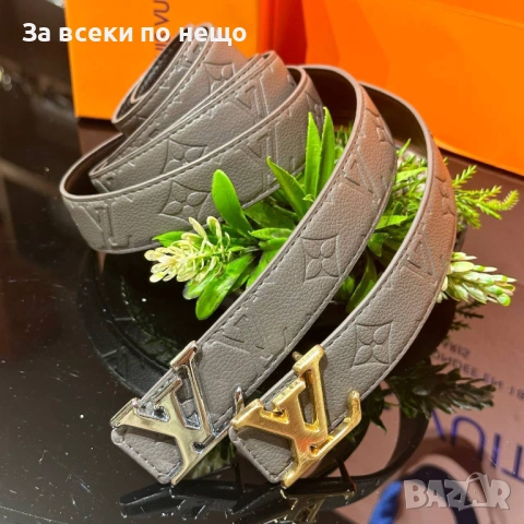 Louis Vuitton Унисекс Колан Естествена Кожа С Кутия Луис Витон - Различни Цветове Код SK1367, снимка 5 - Колани - 54337038