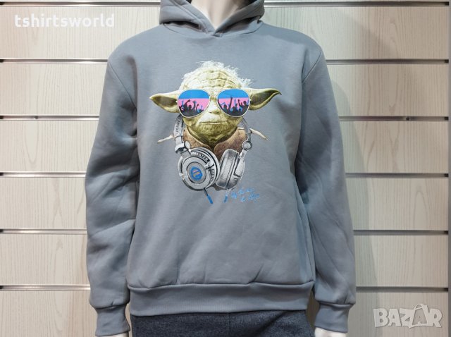 Нов мъжки суичър с трансферен печат Йода, Междузвездни войни, STAR WARS, снимка 3 - Суичъри - 32050357
