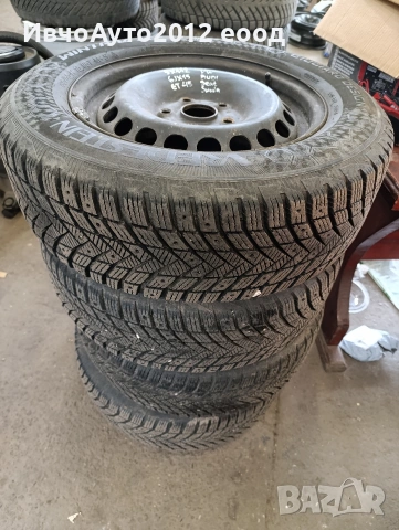 Комплект метални джанти със зимни гуми 195/65/15 Vw passat audi A3 A4 golf 5/6 seat skoda 