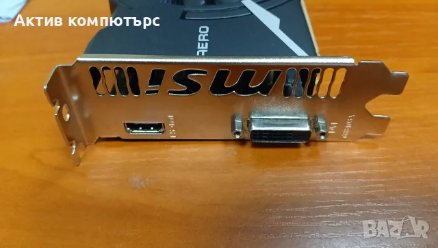 Видеокарта MSI GeForce GT 1030 AERO ITX 2G OC GDDR5 64-bit DVI HDMI PCI-E, снимка 2 - Видеокарти - 55853742