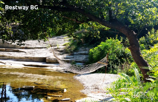 Хамак с дървени рейки до 110кг. 200/80см ( нова стока ), снимка 4 - Къмпинг мебели - 37430806