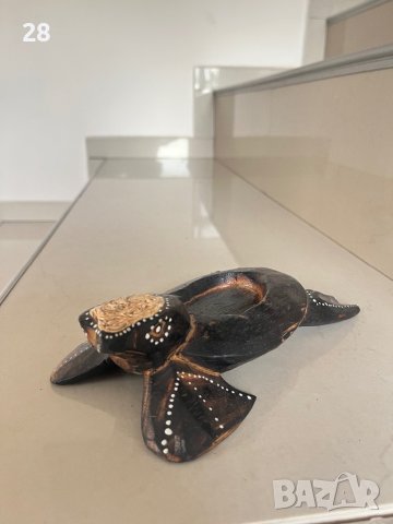 Дървена водна костенурка сувенир, снимка 1 - Декорация за дома - 42704945