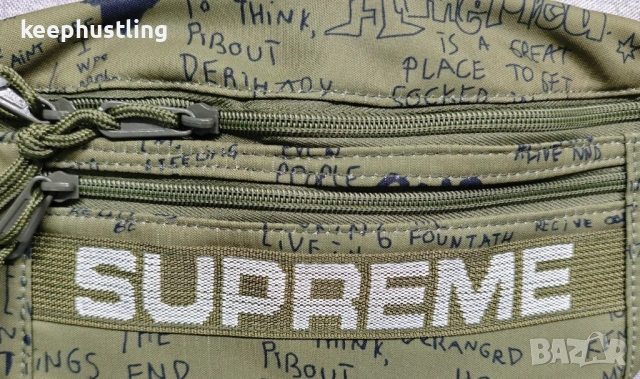 Спортна Градска Чанта за кръста SUPREME CORDURA DARK OLIVE GREEN MILITARY, снимка 3 - Чанти - 53930948