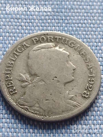 Сребърна монета 50 сентавос 1928г. Португалия за КОЛЕКЦИОНЕРИ 30352, снимка 4 - Нумизматика и бонистика - 42872152