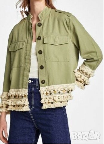 Парка Zara с ресни, снимка 8 - Якета - 31675263