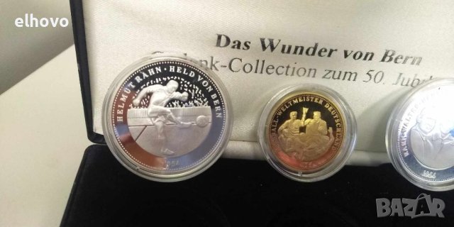 Сребърни юбилейни медали Das Wunder von Bern, 50г, снимка 8 - Нумизматика и бонистика - 44290953